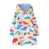 Baby Kid Girl Dress Dinosaur Cartoon Autumn Winter Coat