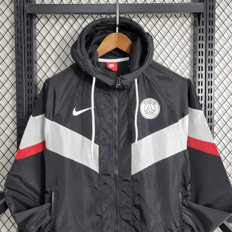 2023/2024 PSG Windbreaker Black And White Jersey