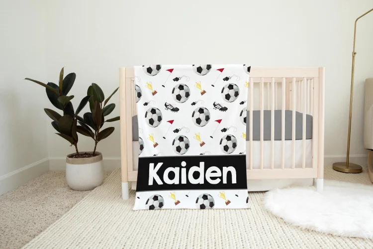 Personalized Soccer Blanket For Comfort & Unique|BKKid240