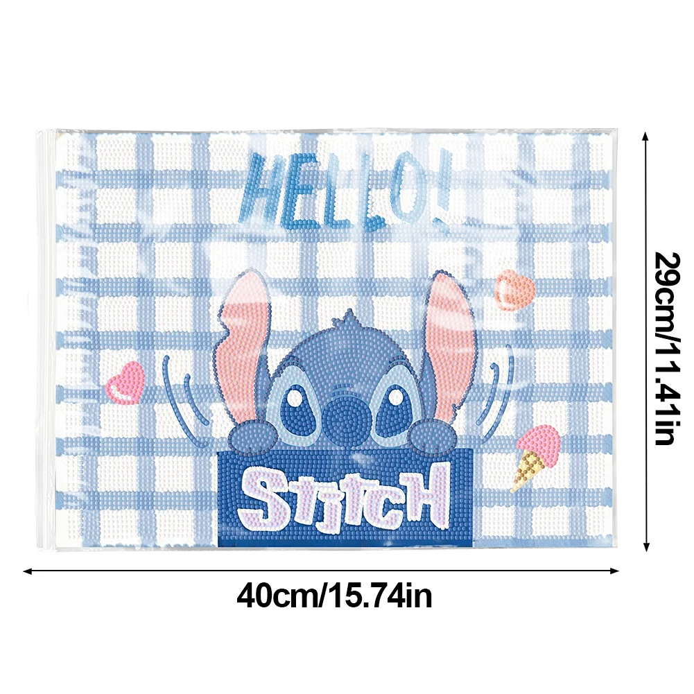 DIY Stitch Diamond Painting Placemat Diamond Crafts Projects for Kids Adults