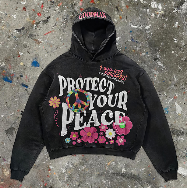 Fashionable Personalized Printed Casual Long Sleeved Hoodie