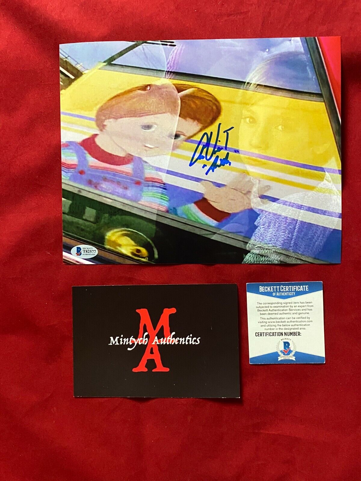 ALEX VINCENT AUTOGRAPHED SIGNED 8x10 Photo Poster painting! CHILD'S PLAY! ANDY! BECKETT COA!