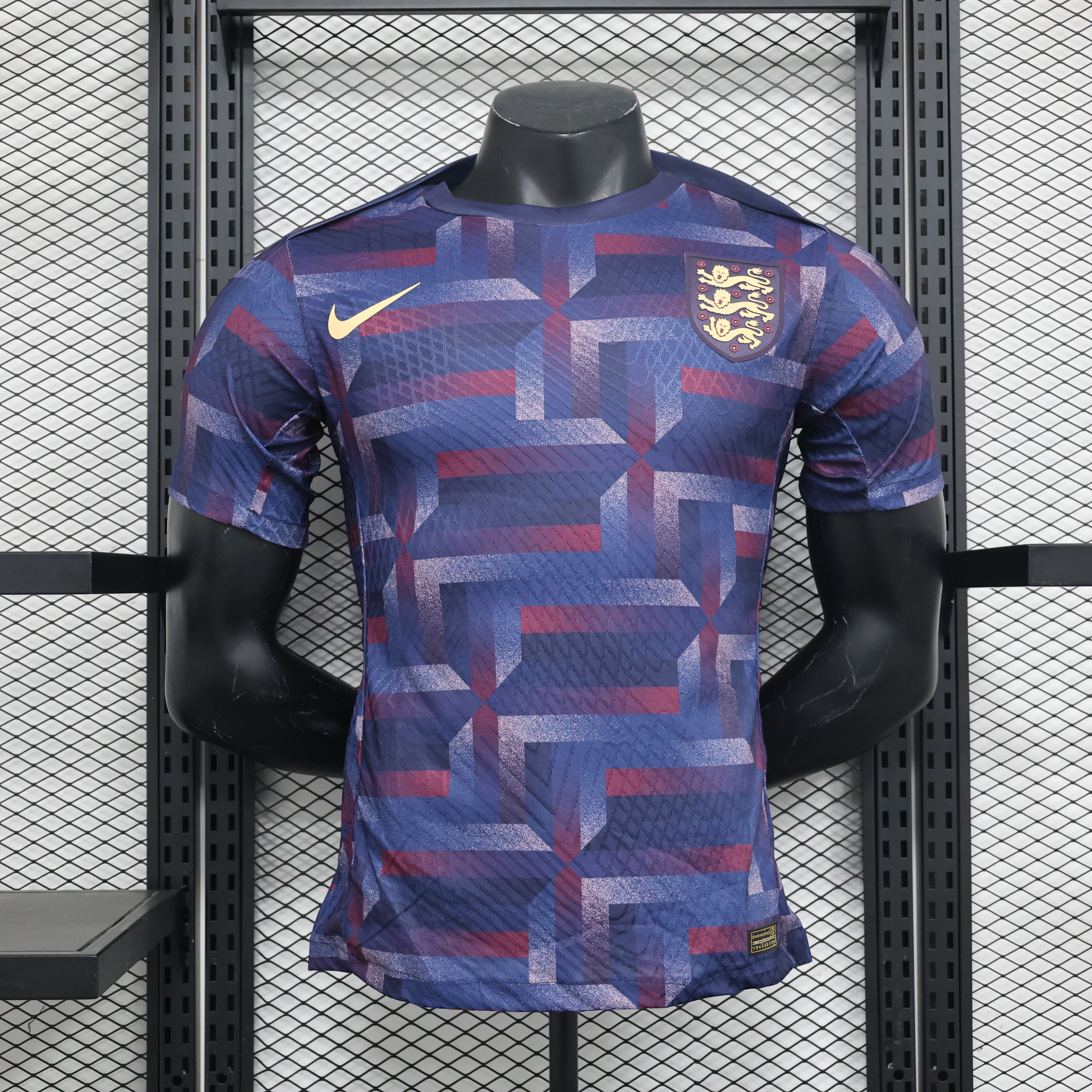 England 2024 Stripe Training Jersey - Player Version