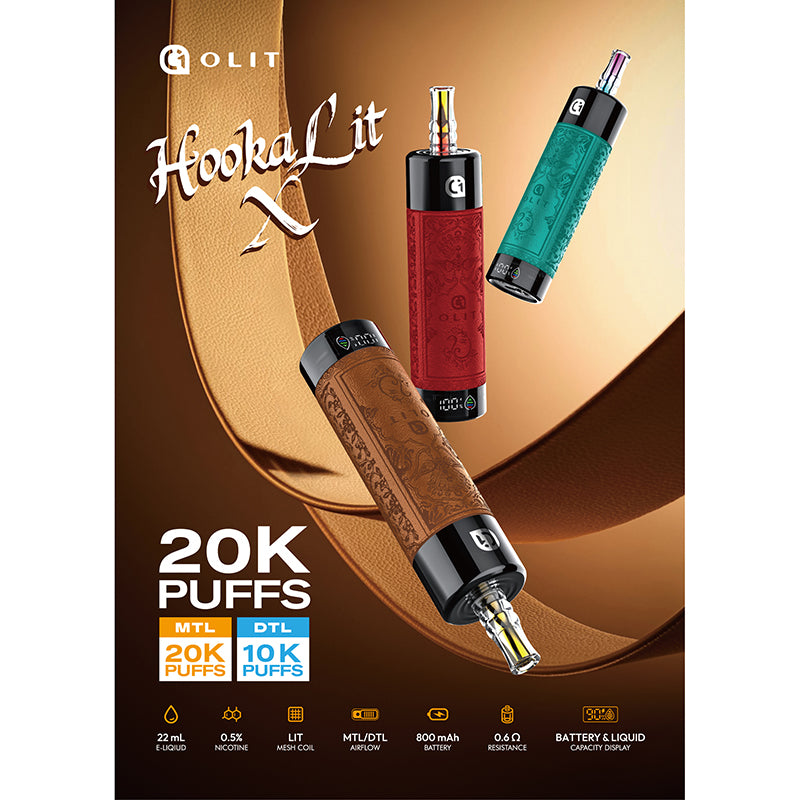 OLIT Hookalit X 20000 Puffs Disposable Vape Wholesale OLIT OPVape