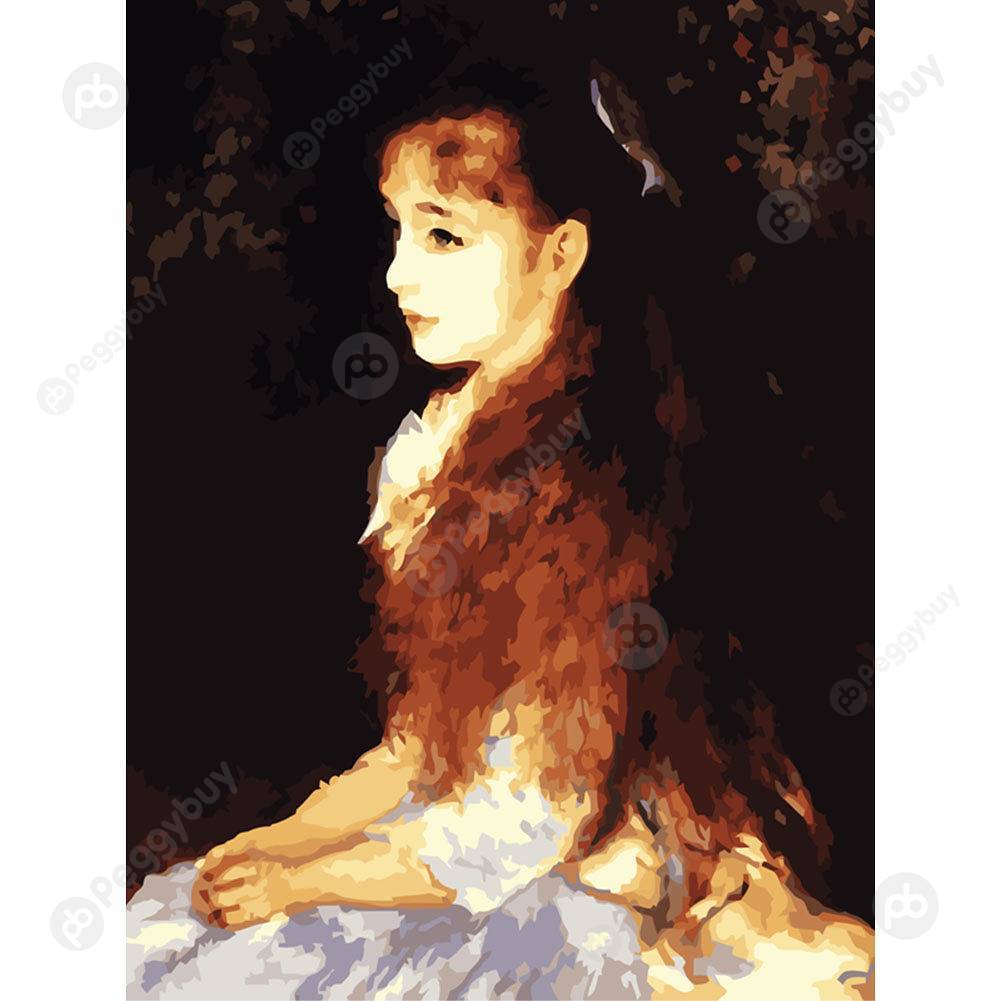 

40*50CM Paint By Numbers-Sitting Girl, 501 Original