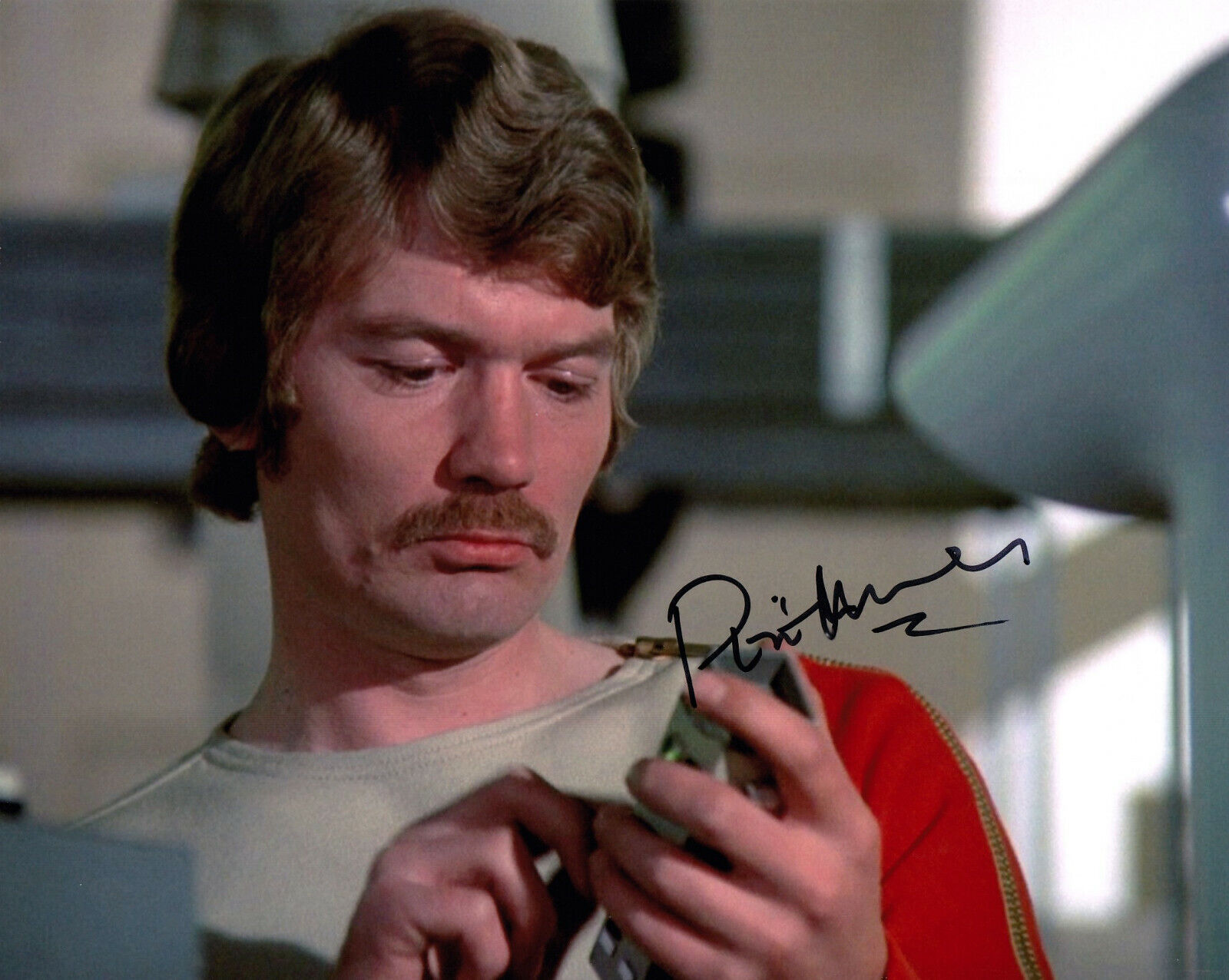 PRENTIS HANCOCK hand-signed SPACE 1999 color 8x10 uacc rd coa USING HIS COMMLOCK