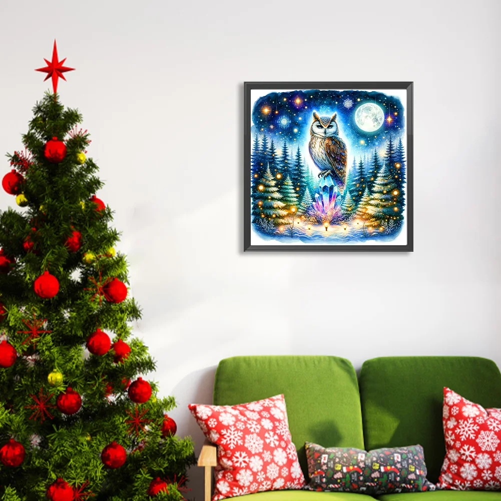 Diamond Painting - Full Round Drill - Owl(Canvas|40*40cm)