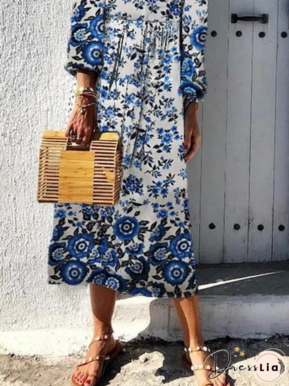 Boho Floral Weaving Dress