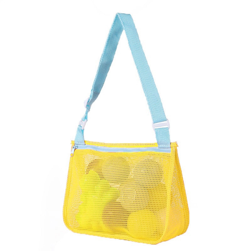 New Color Matching Children’s Toy Bag Shell Storage Bag Travel Beach Bag Hollow Transparent Beach Bag
