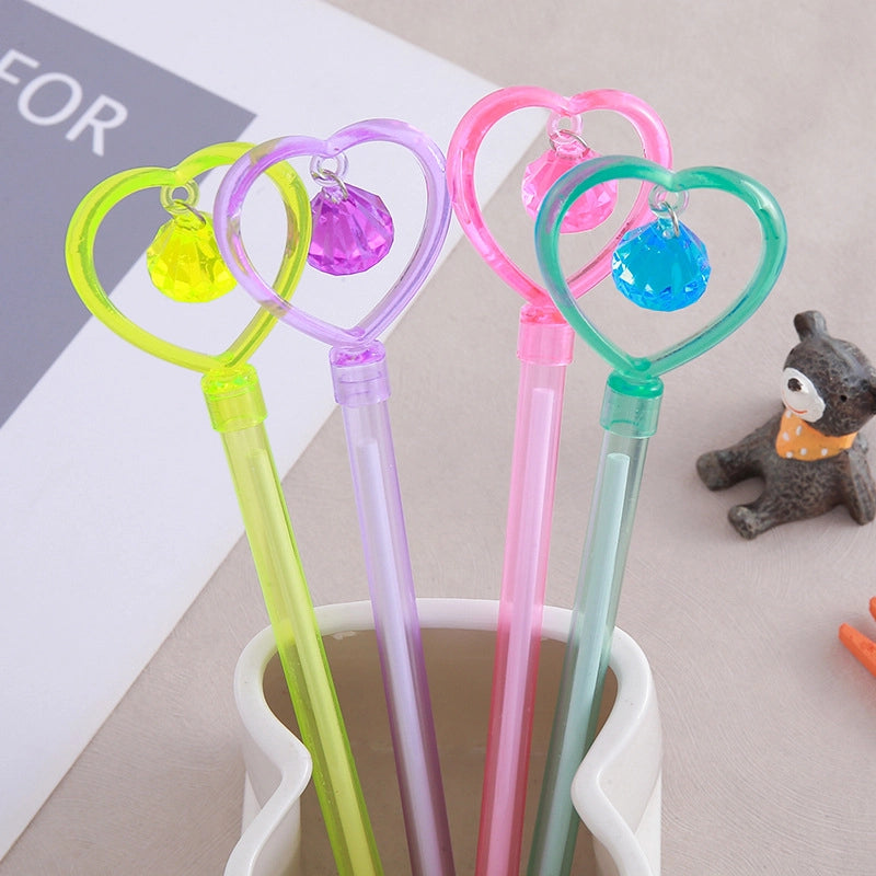 1 Piece Heart Shape Daily Plastic Casual Gel Pen