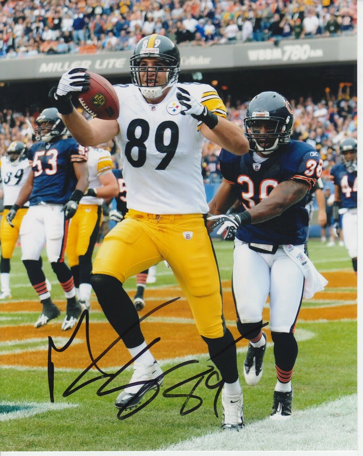 Matt Spaeth #1 8x10 Signed Photo Poster painting w/ COA Pittsburgh Steelers