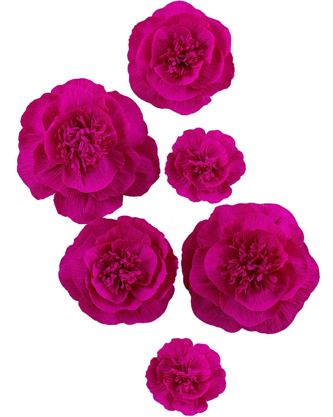 Golden Paper Flower Decorations for Party  Baby Shower Bridal Shower Nursery Wall Decor(Golden Set 6)