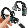 BT6.0 Wireless HD Sound Headphones with Ear Hook In-Ear Sports Headphones Type-C Charging Single Business Earplugs for Business Meeting Lecture