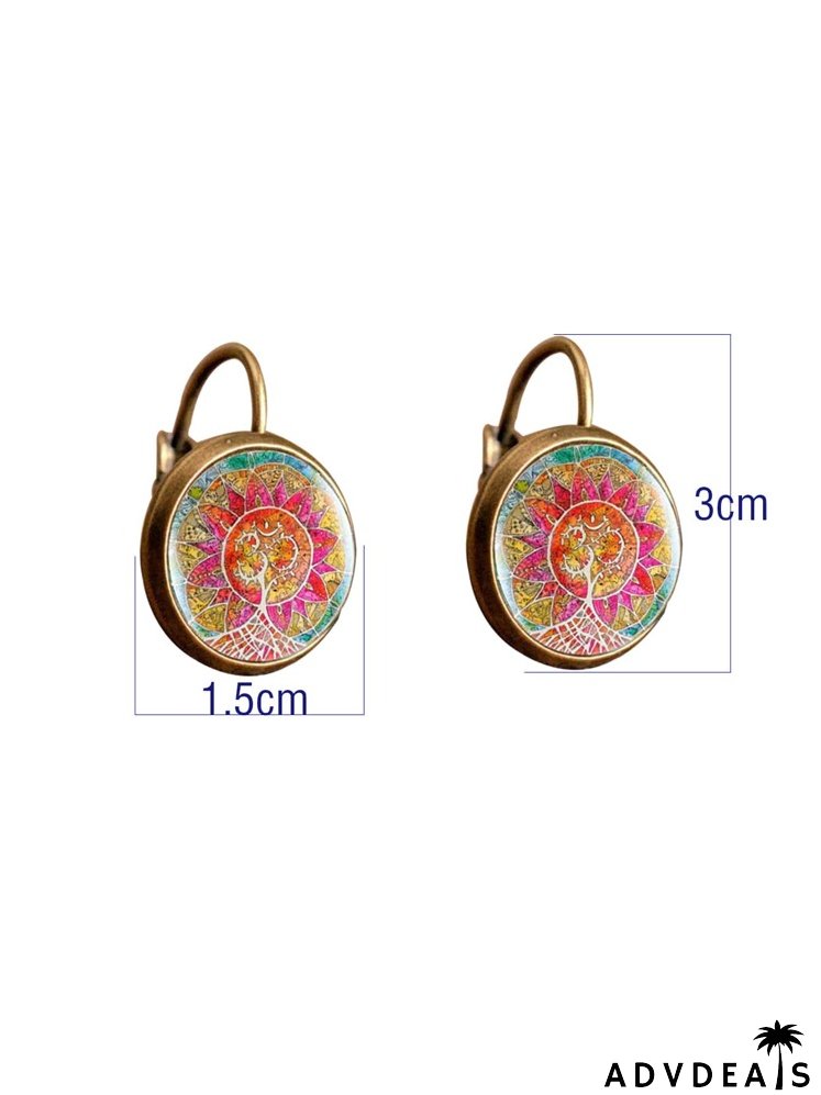 Graphic Print Earrings