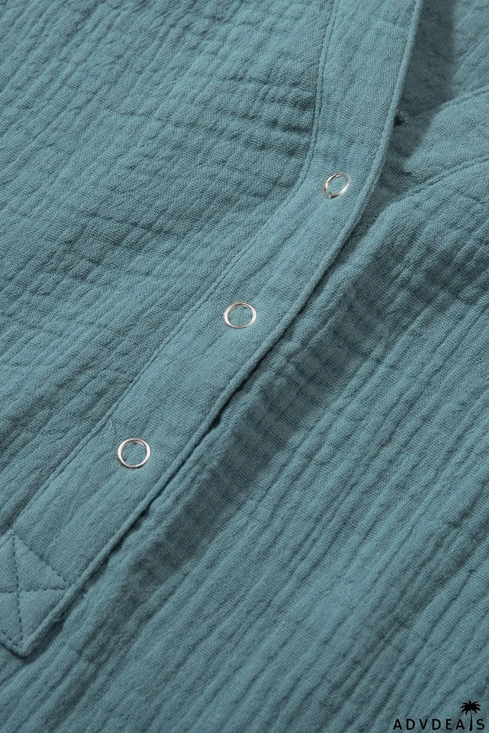 Casual Balloon Sleeve Crinkled Top