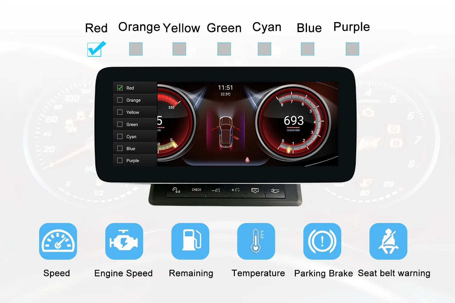 Autoradio Android 10"25 écran GPS CarPlay Pour Audi Q7 2006-2015 - Ugode - 4+64GB - NEUF