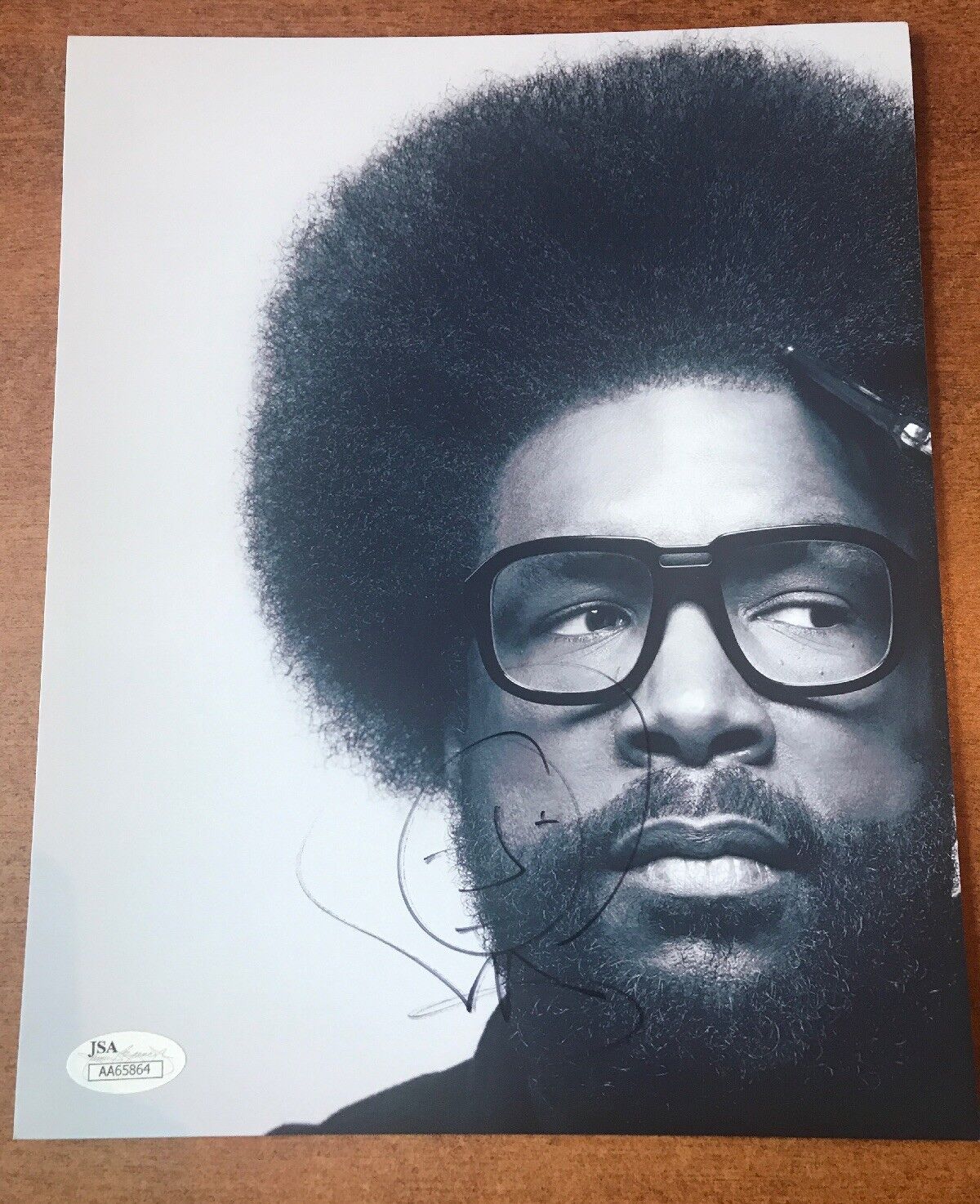 Ahmir Khalib Thompson Questlove (The Roots) Signed 8x10 Photo Poster painting Jsa COA