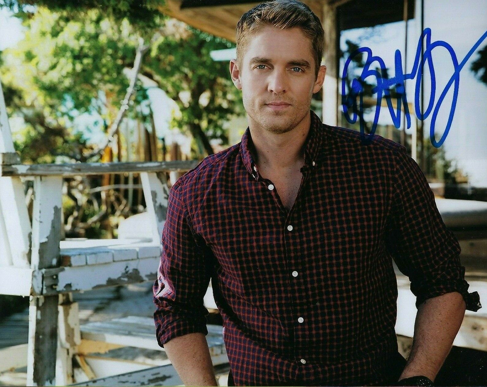 GFA Mercy & Here Tonight * BRETT YOUNG * Signed 8x10 Photo Poster painting PROOF AD8 COA