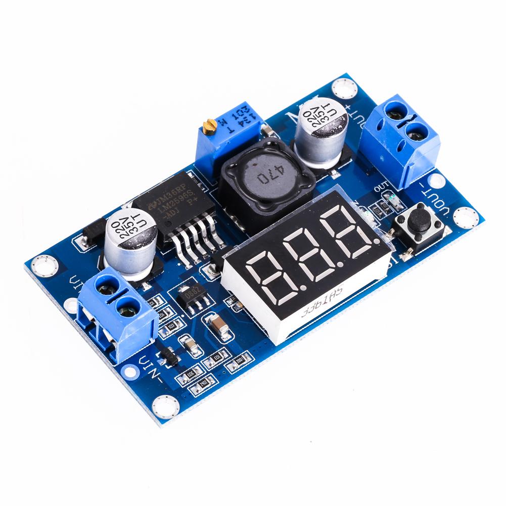 

Step-down LM2596 Power Converter Module DC 4.0-40 to 1.3-37V LED Voltmeter, 501 Original