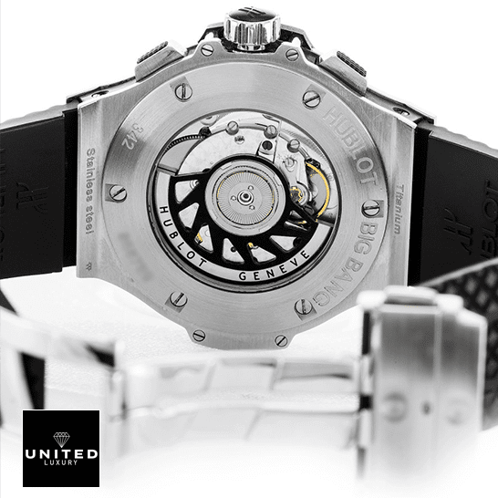 Hublot Big Bang Steel Case Black Rubber Bracelet Replica opened clasp