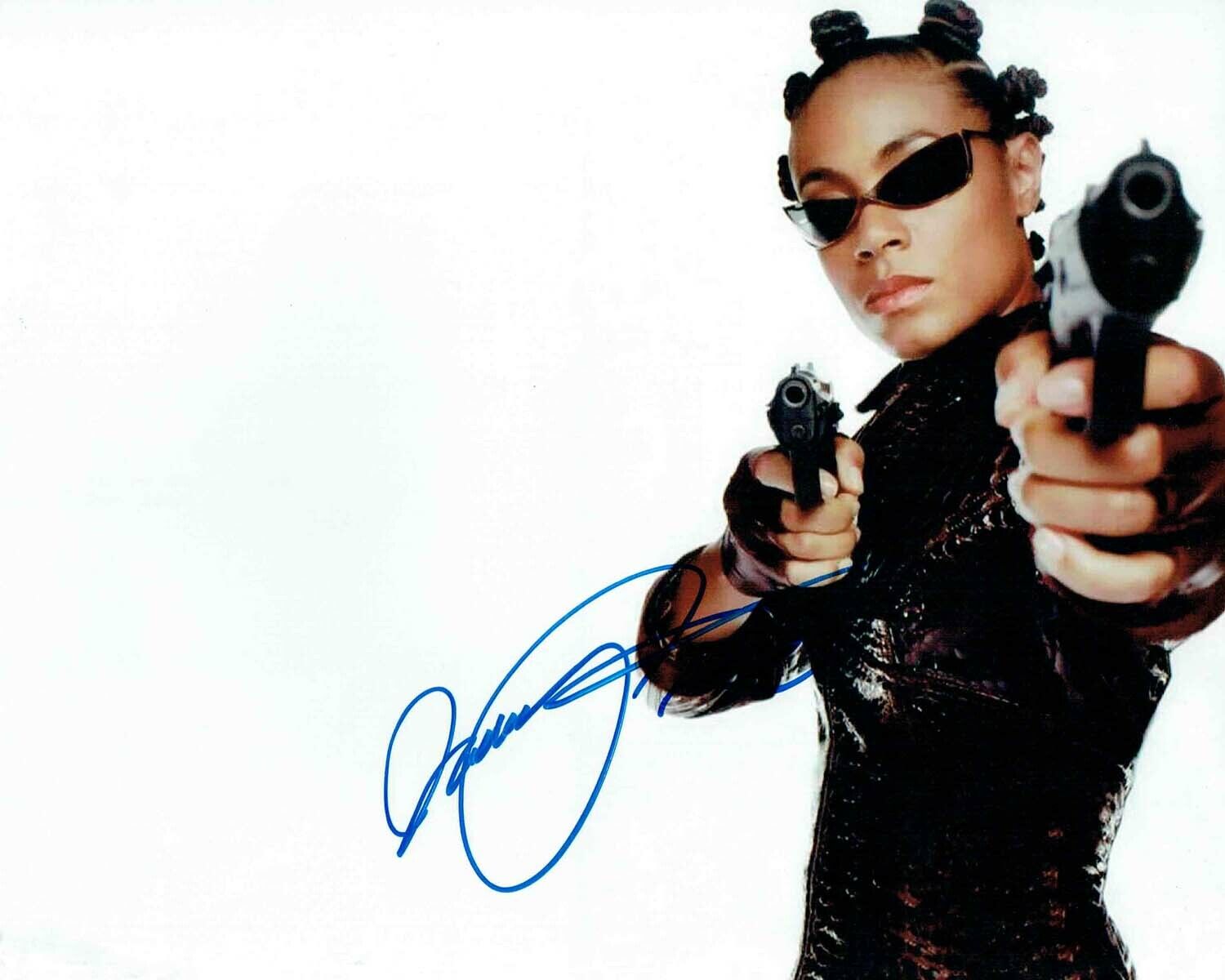 Jada PINKETT SMITH The Matrix Niobe SIGNED Autograph 10x8 Photo Poster painting AFTAL COA