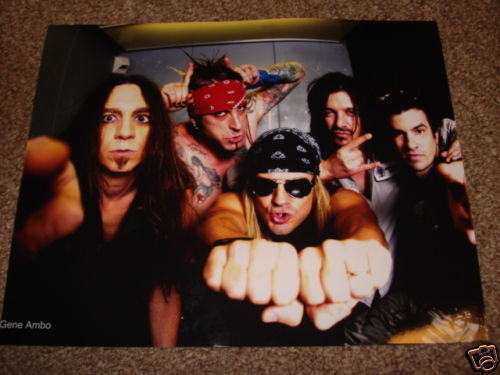 Skid Row Cool 8x10 Promo Group Band Photo Poster painting #1