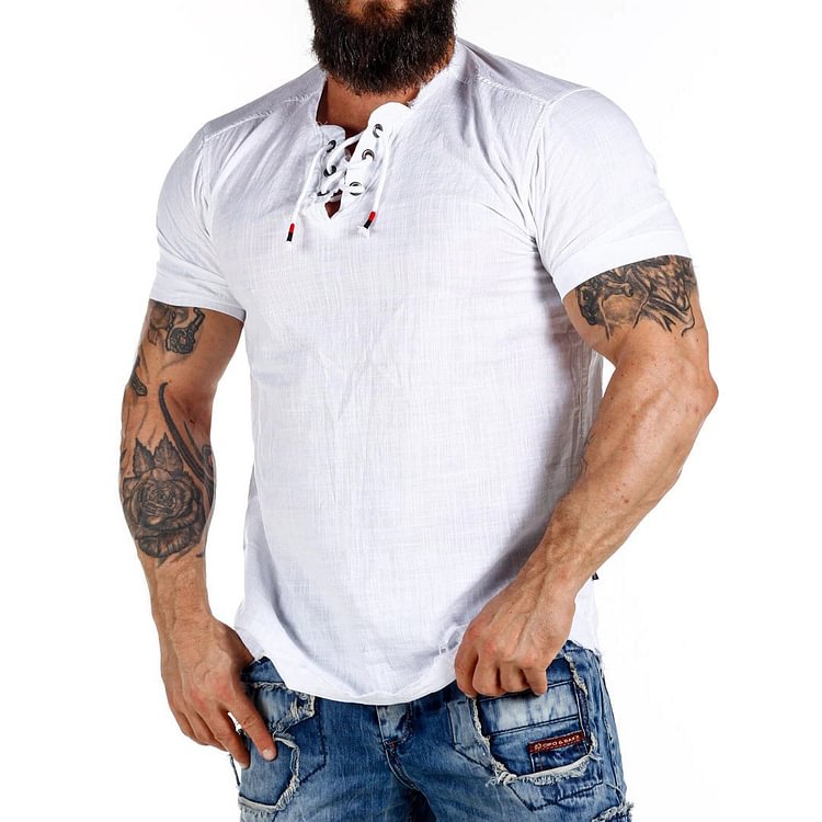 Men'S Plus Size THIERS CARISMA LINNESKJORTA T-Shirt