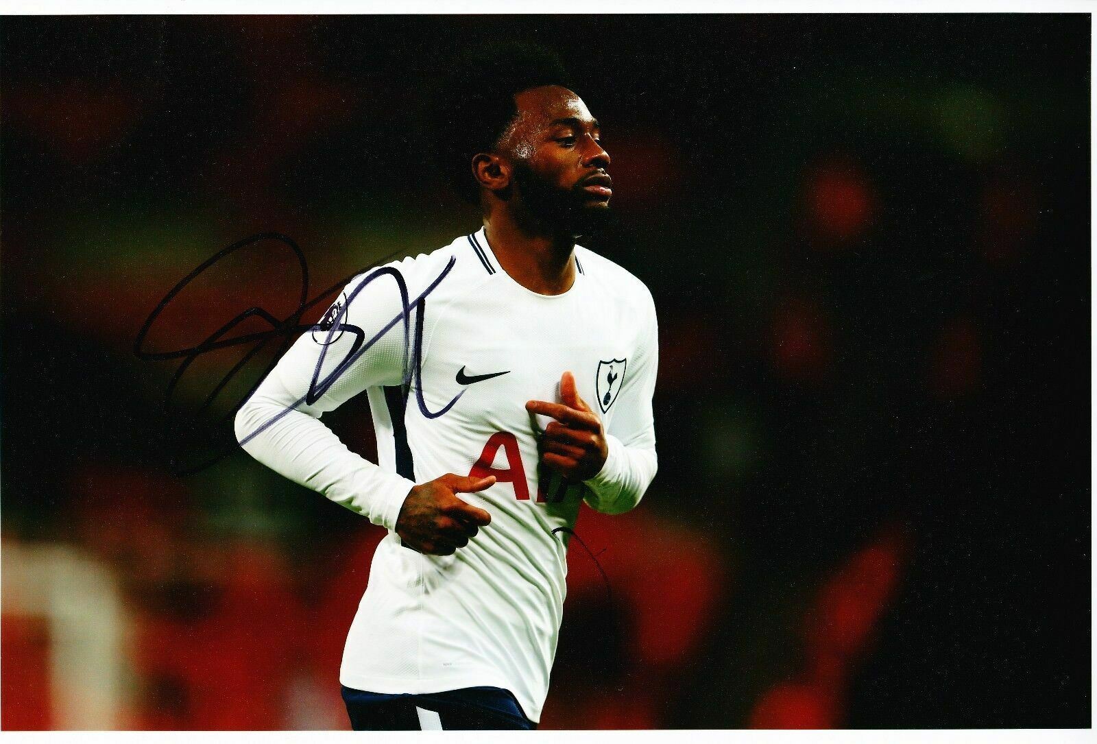 Georges-Kévin N'Koudou Signed 12X8 Photo Poster painting SPURS Tottenham Hotspur AFTAL COA (1603