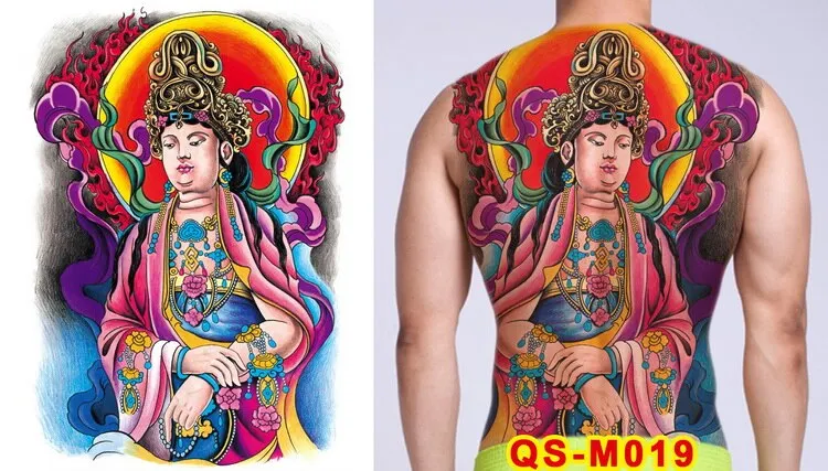 tattoo tribal designs gothic tattoo boys full back large tattoo body stickers temporary tattoos men sexy fake tatoo big water