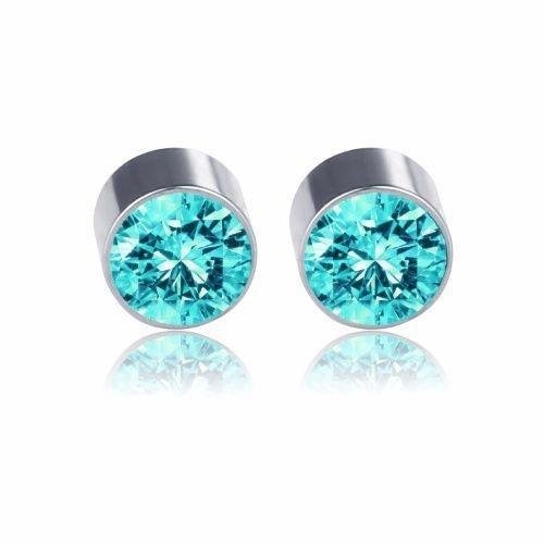JoJo's Bizarre Adventure: Vento Aureo Golden Wind Giorno Giovanna Light Blue Magnet Earrings Cosplay Accessory Prop