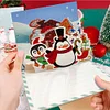 (US Only)6PCS DIY Diamond Art Greeting Cards Xmas Designs for Festivals and Celebrations
