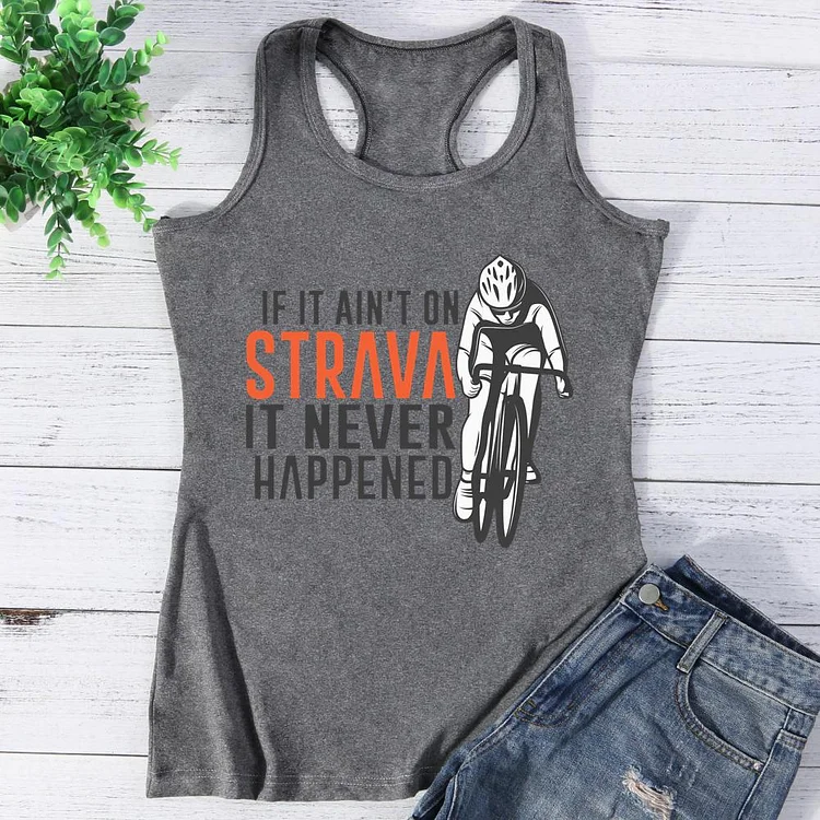 If It Ain't On Strava It Never Happened Vest Top-Annaletters
