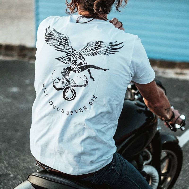Eagle snake print crew neck t-shirt - Krazyskull