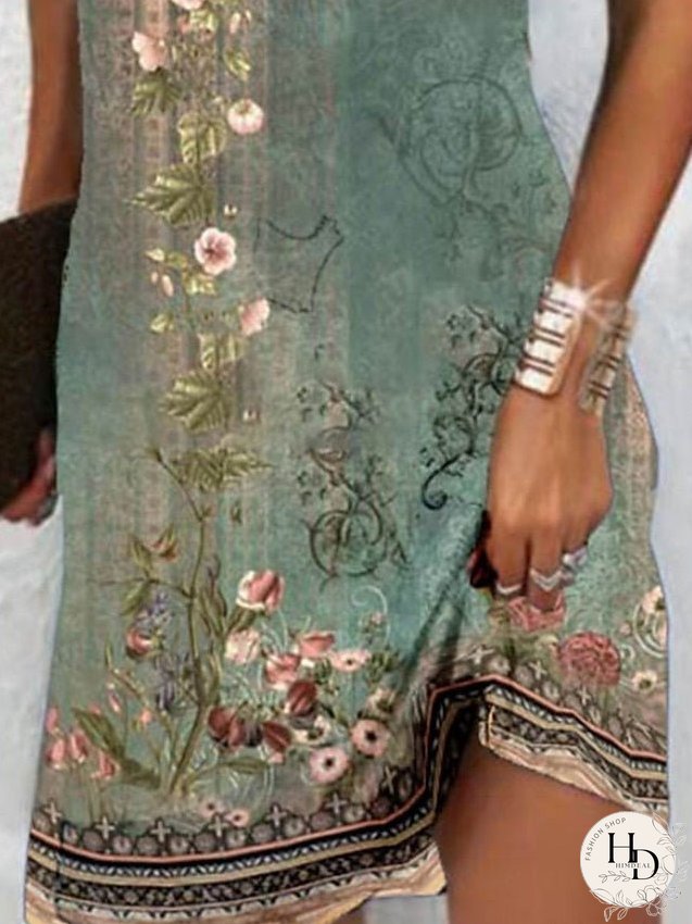 Casual Dress Sundress Summer Dress Floral Mesh Backless Halter Mini Dress Active Fashion Outdoor Home Sleeveless Regular Fit Blue Green Summer Spring S M L XL XXL for Women