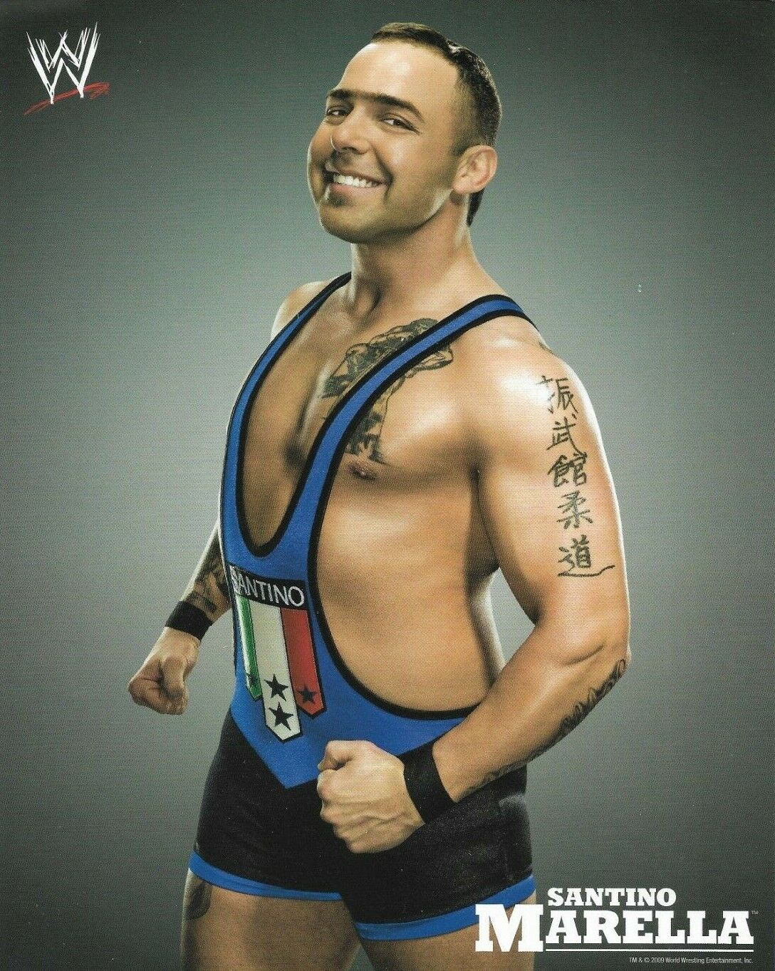 WWE SANTINO MARELLA OFFICIAL LICENSED 8X10 ORIGINAL WRESTLING PROMO Photo Poster painting