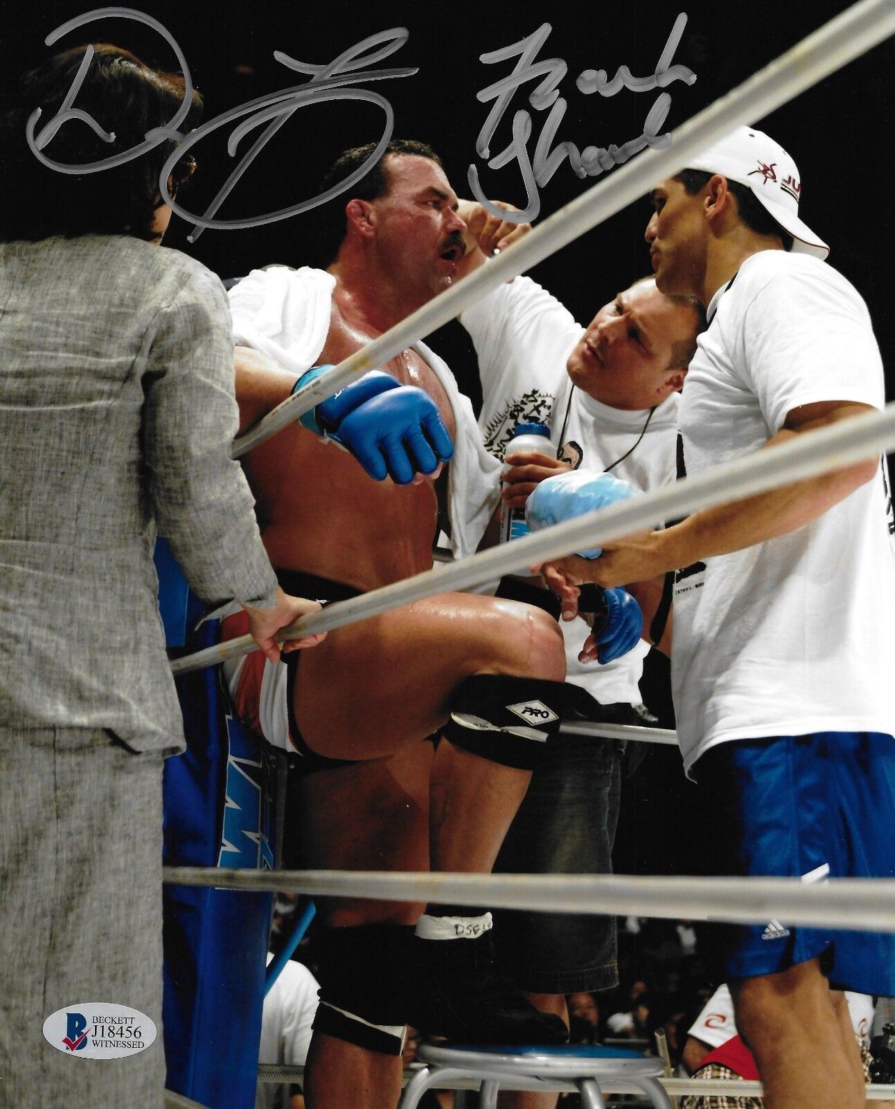 Don Frye & Frank Shamrock Signed 8x10 Photo Poster painting BAS Beckett COA Pride FC UFC Picture