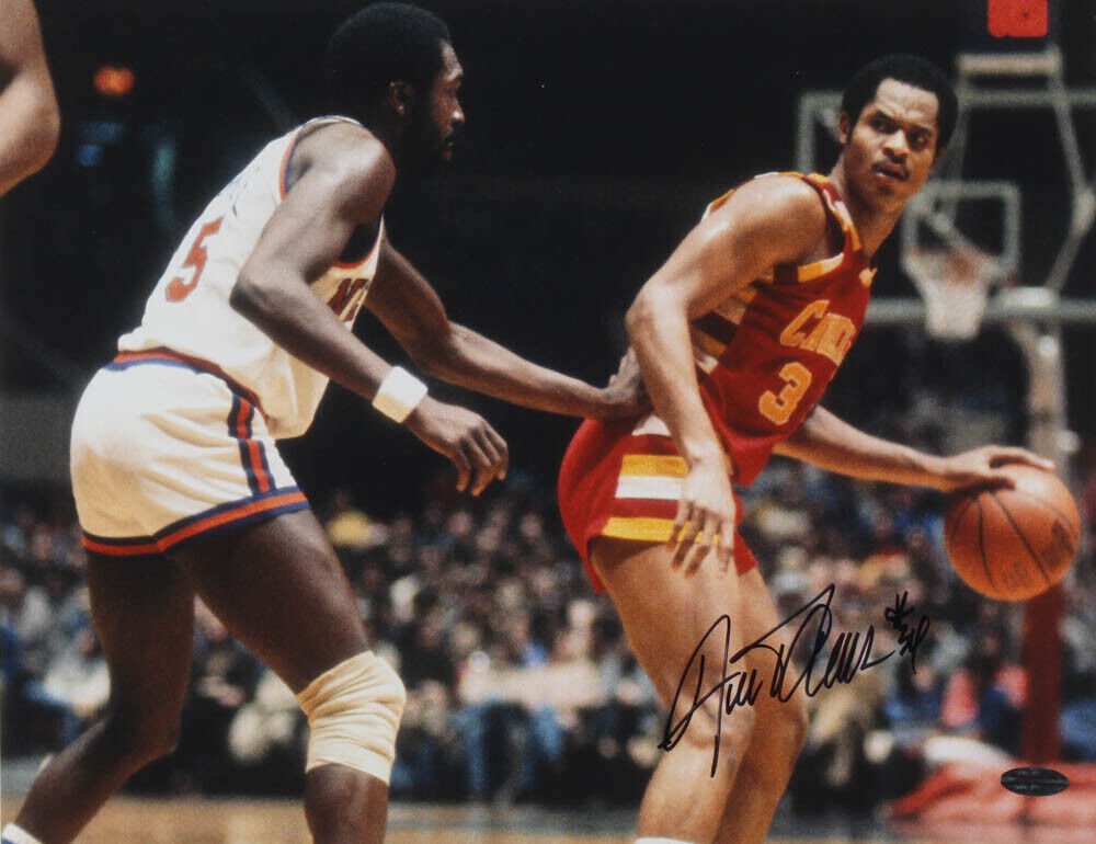 Austin Carr Signed Cavaliers 11x14 Photo Poster painting (Playball Ink Hologram) NBA