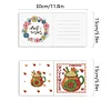 (US Only)12pcs DIY Calendar Diamond Painting Greeting Card for Bedroom Office Desk