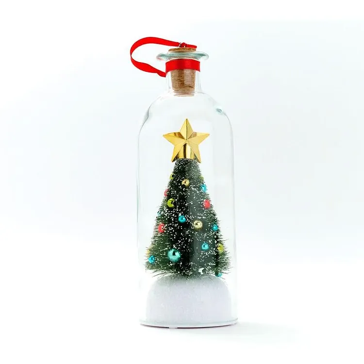 🔥Mr. Christmas  Christmas Tree Message In A Bottle 