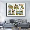Garden Small Objects-14CT Stamped Cross Stitch 62*47cm/24.41*18.5in(Big Size) tapestrymarket