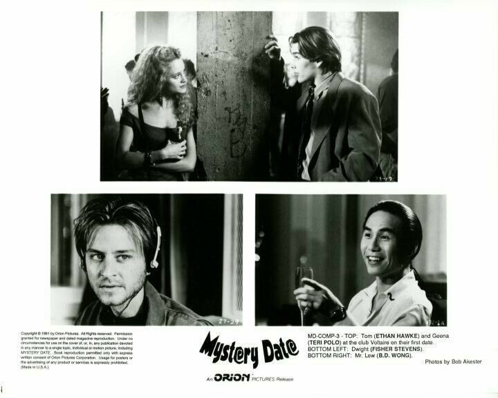 Teri Polo Ethan Hawke B.D. Wong Fisher Stevens Mystery Date Original Press Photo Poster painting