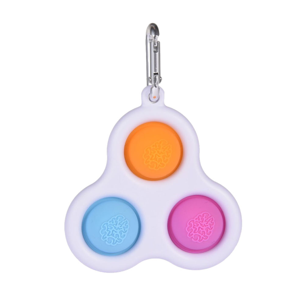 

Silicone Decompression Pendant Kids Adults Hand Fidget Educational Keychain, 501 Original