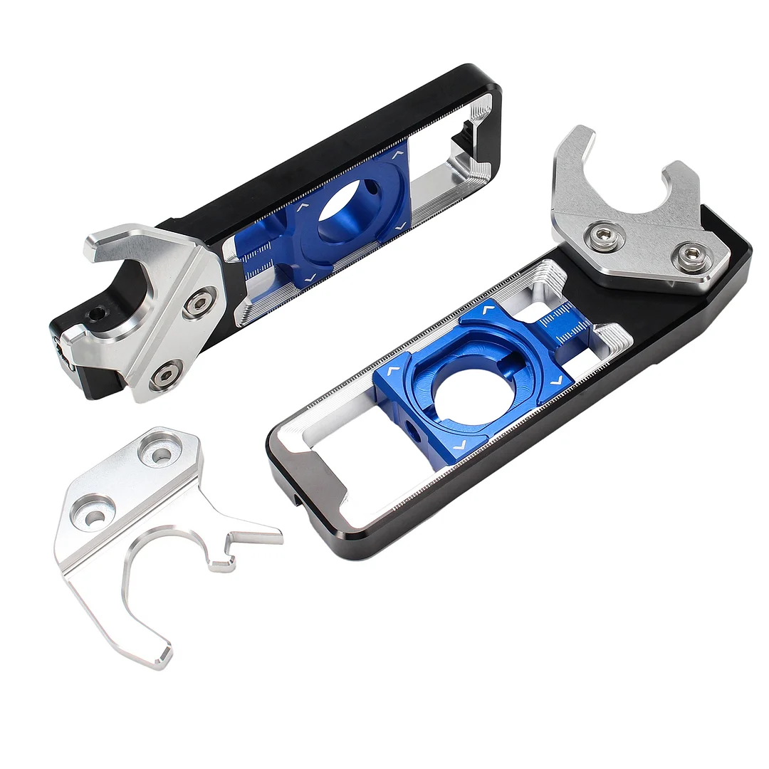  Paddock Stand Holder Set For BMW S1000R S1000RR S1000XR M1000R Rear Axle Blocks Chain Adjusters Tensioner Wheel Alignment
