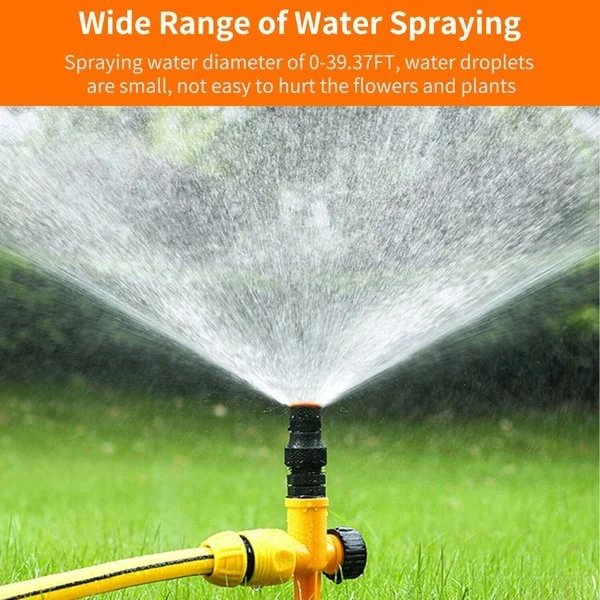 🔥360° Rotation Auto Irrigation System Garden Lawn Sprinkler Patio