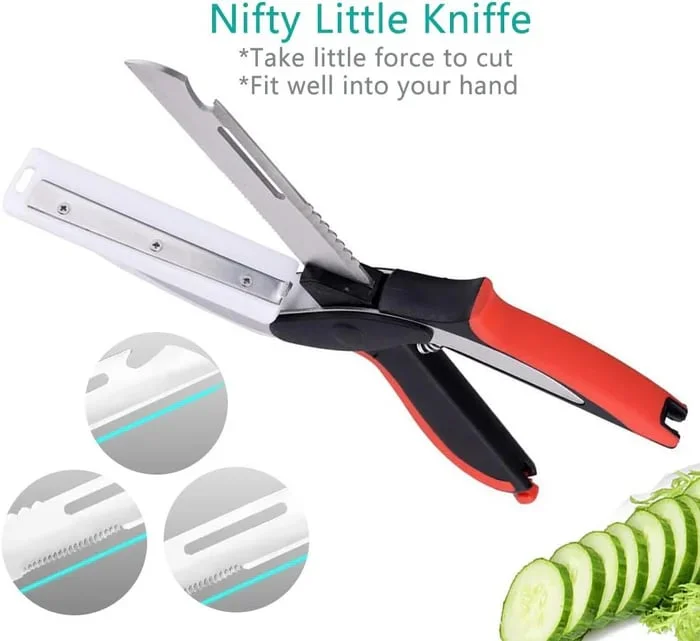 ✂️🥒Limited time 55%🥒✂️2 in 1 knife & cutting board scissors