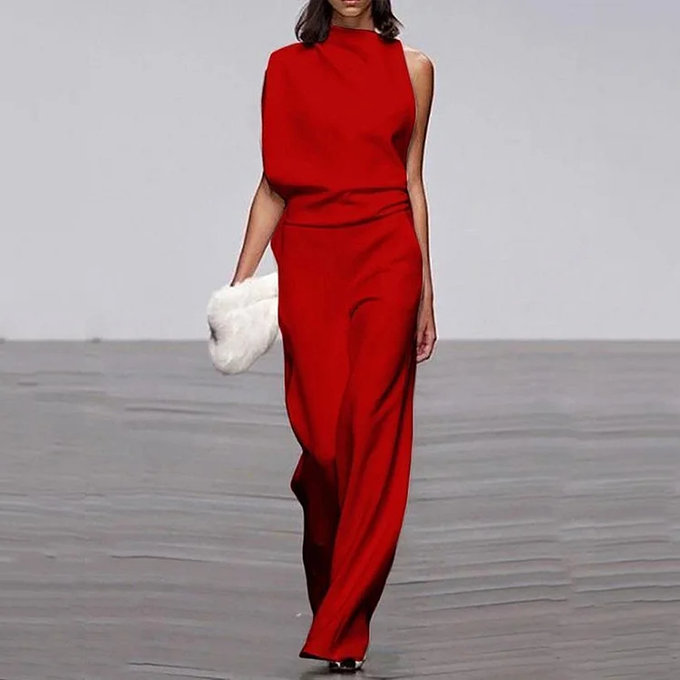 Fashion High Neck Jumpsuit