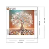 Arbre de vie-peinture sp&eacute;ciale partielle au diamant-30*30cm