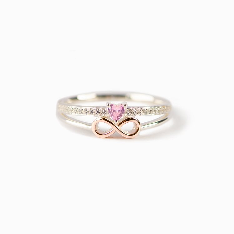 For Sisters Heart Infinity Sign Ring