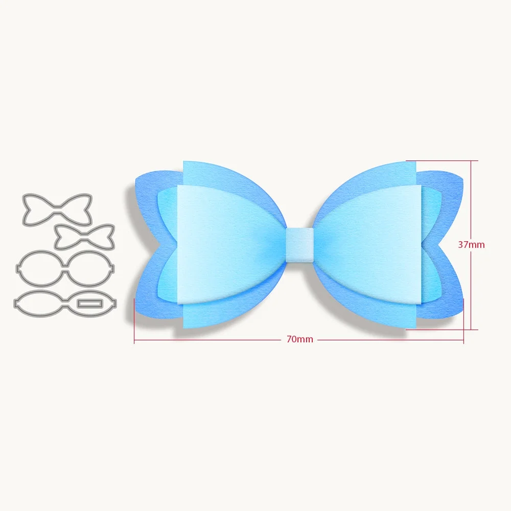 New Arrival Bow Metal Cutting Dies TTemplates for DIY Scrapbooking Material Photo Album Craft Paper Card Making Decorative