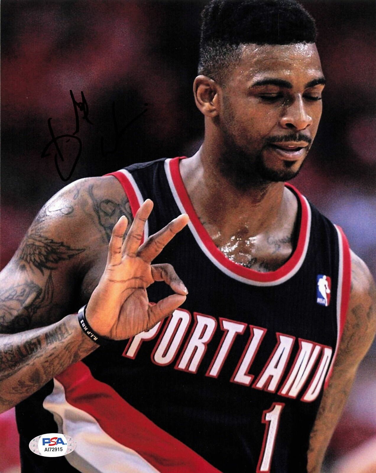 Dorell Wright signed 8x10 Photo Poster painting PSA/DNA Portland Trailblazers Autographed